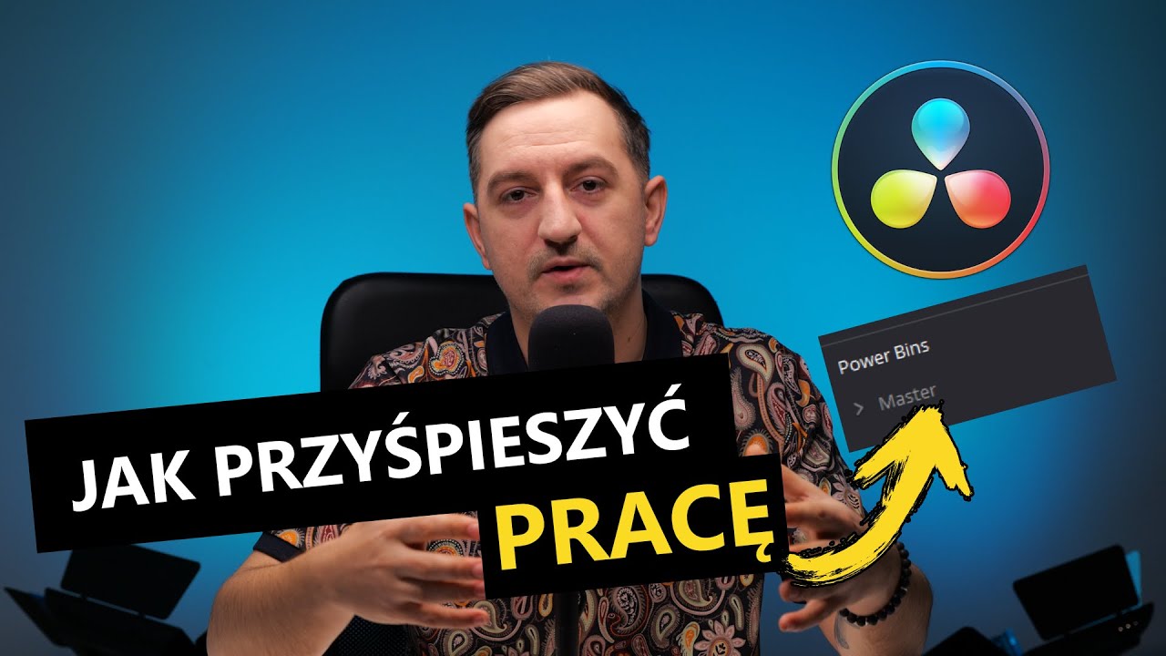 Jak przyśpieszyć pracę za pomocą Power Bins? | DaVinci Resolve poradnik | Montaż filmu ślubnego