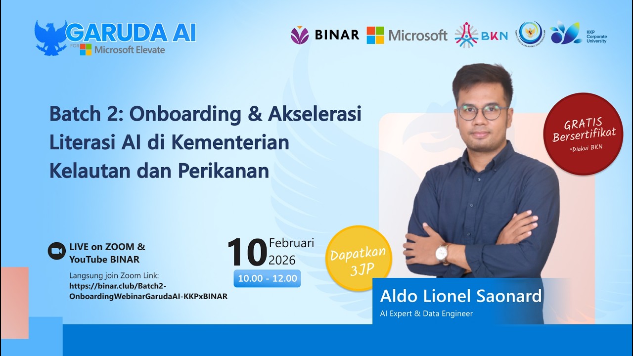 BINAR x KKP Batch  2: Onboarding & Webinar AI General