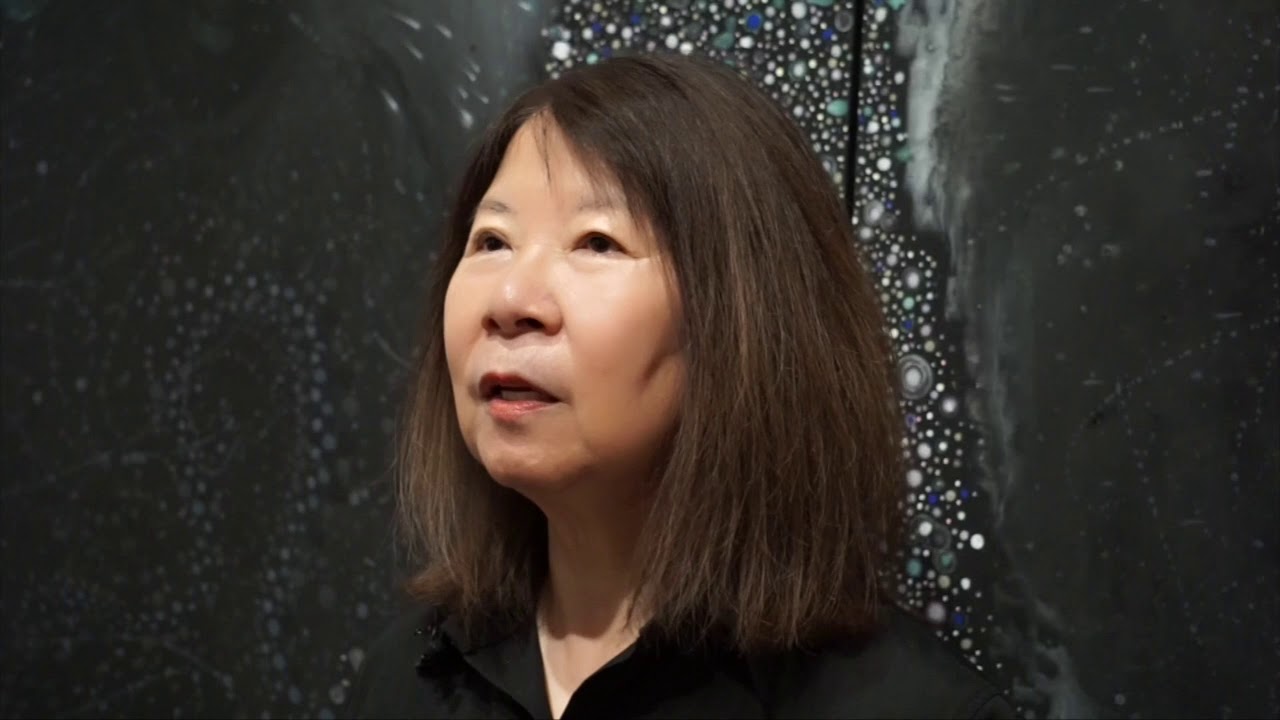 Chaos and Awe, Barbara Takenaga's Black Triptych (blaze), 2016