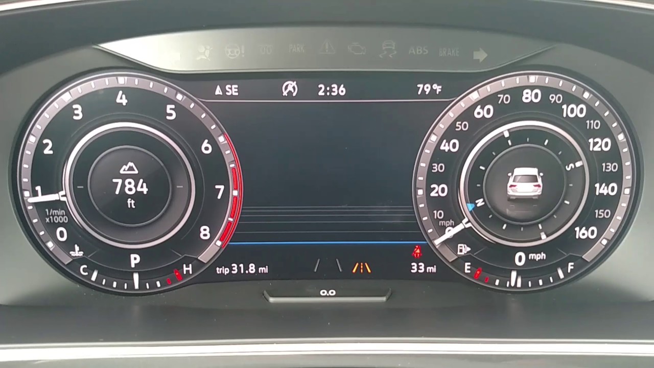 2018 Volkswagen Tiguan Digital Cockpit