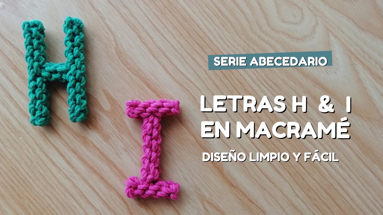 ¡Aprende a Tejer Letras de Colores Fácil y Rápido!