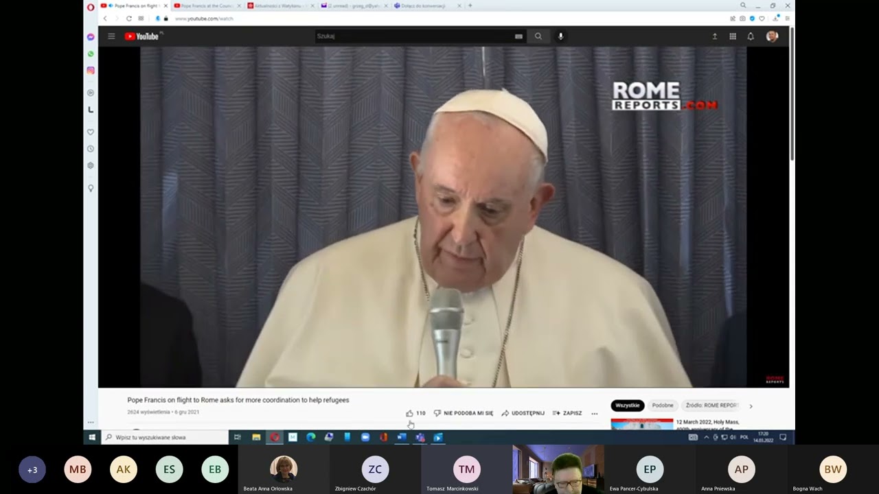 dr  G  Dobroczyński SJ  Z końca świata do dzisiejszej Europy  drogi myślenia papieża Franciszka