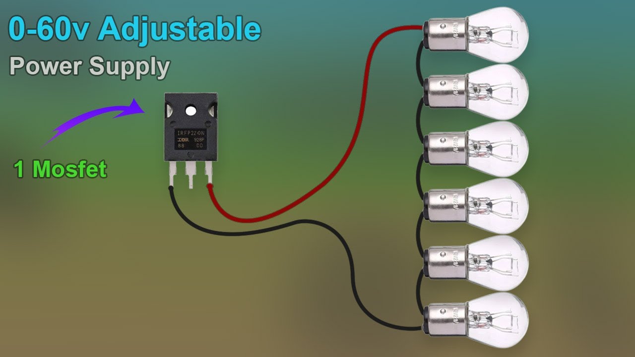 Simple & Powerful High Power DC Adjustable // 0 60v High Ampere Variable Power Supply