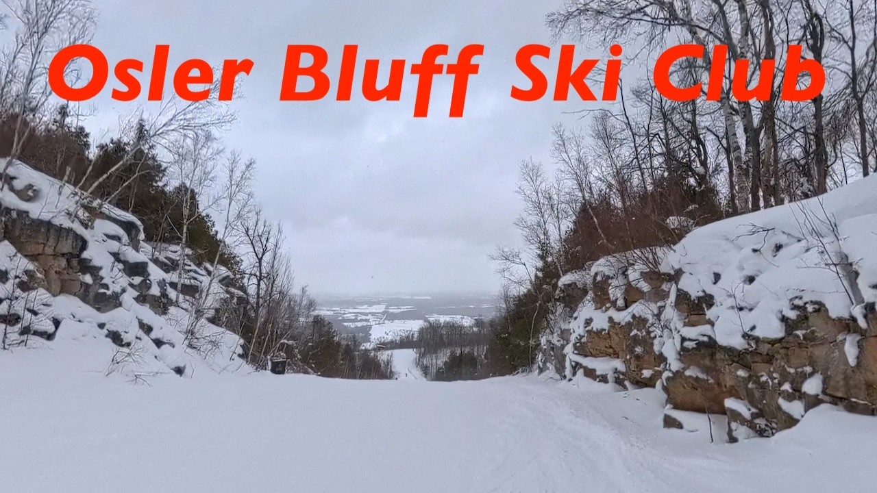 Skiing Gulch & Breakaway at Osler Bluff Ski Club