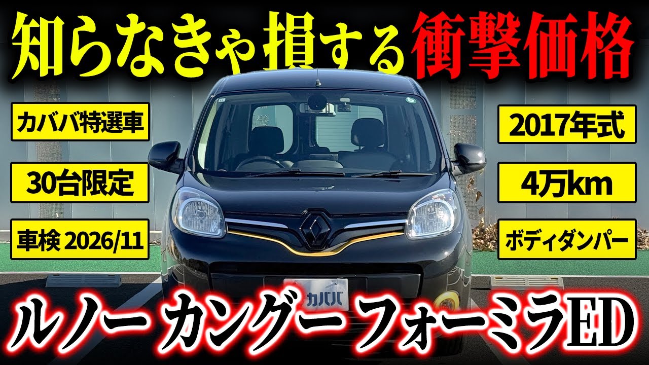 【限定30台】普通のカングーと思ったら大間違い…限定モデルカングーフォーミラエディションがカババに登場！