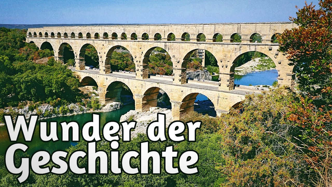 Pont Du Gard - Welche Kraft hat das geschafft? Das Aquädukt bei Nîmes. Ein Wunder der Geschichte!