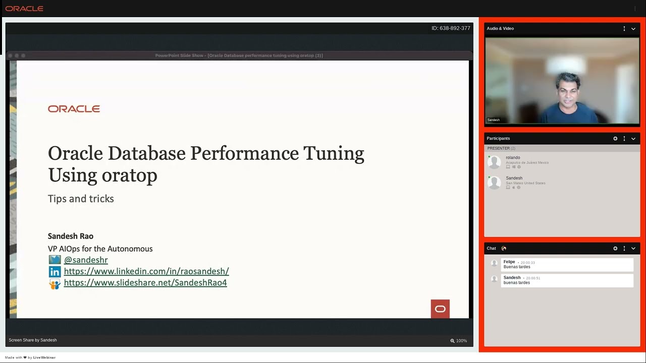 Oracle Database performance tuning using oratop   tips and tricks Sandesh Rao