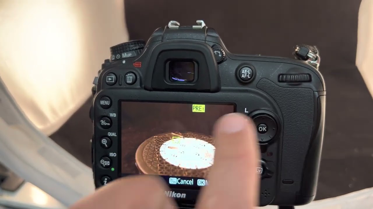 Nikon DSLR adjusting White Balance