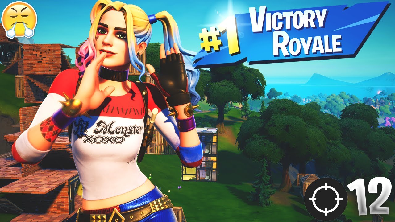 12 Kill Duo Win With Harley Quinn Gameplay In Fortnite Battle Royale (Season 7)