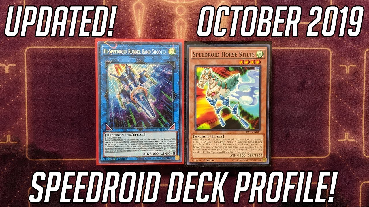 Yu-Gi-Oh! Speedroid Deck Profile + Test Hand & Combo (October 2019)