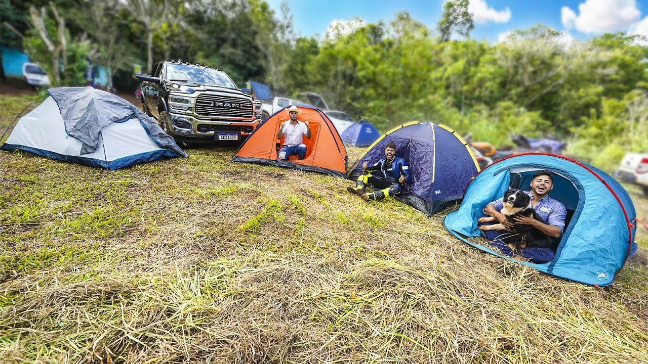 DEPOIS DE MUITO TEMPO FIZ UM ACAMPAMENTO COM MEUS AMIGOS