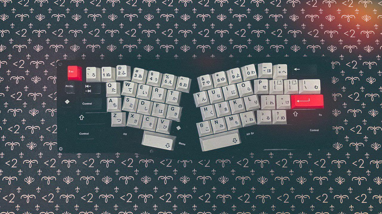 【Alice配列キーボード】 My New Acrylic Alice Mechanical Keyboard