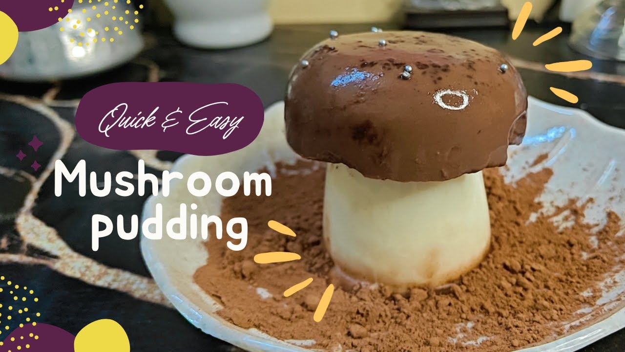 Mushroom pudding| easy recipe|mushroom jelly|easysweetrecipe|craving creations