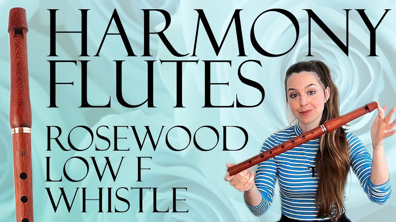 WOODEN LOW WHISTLE REVIEW - Rosewood Low F Whistle from Harmony Flutes