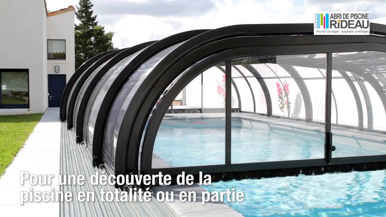 Abri de Piscine Rideau - ELLIPTIK mi-haut