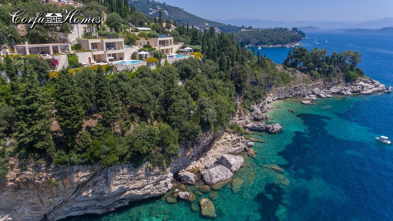 Stunning modern seafront estate with panoramic view, North East Corfu