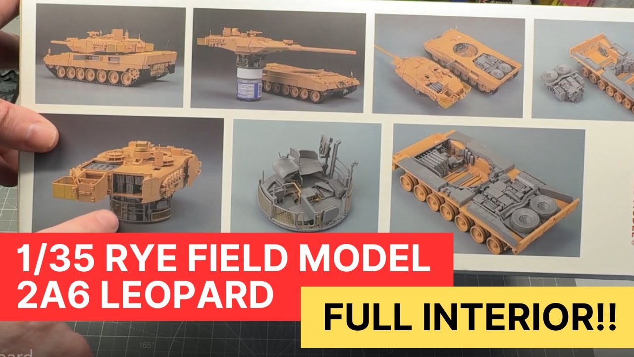 1/35 Rye Field Models Leopard 2A6 FULL INTERIOR kit: A look inside the box