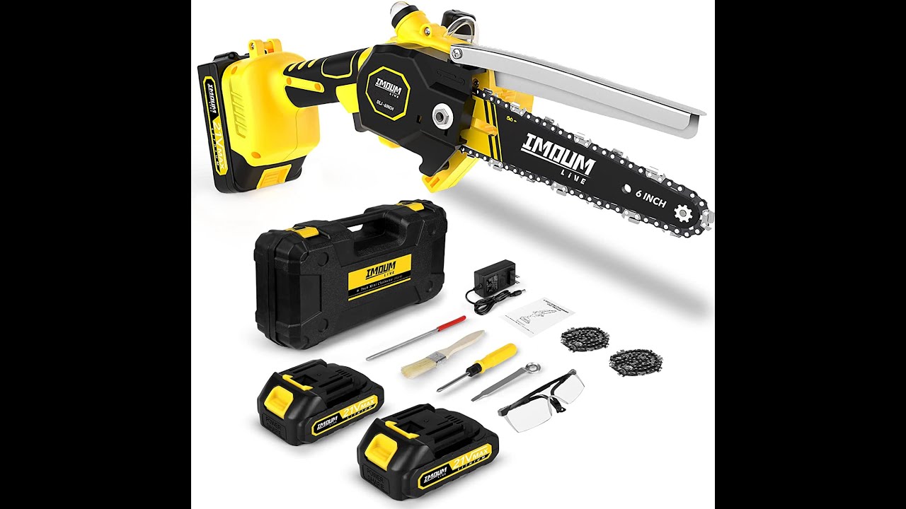 Mini Chainsaw, 6-Inch Brushless Motor Chainsaw