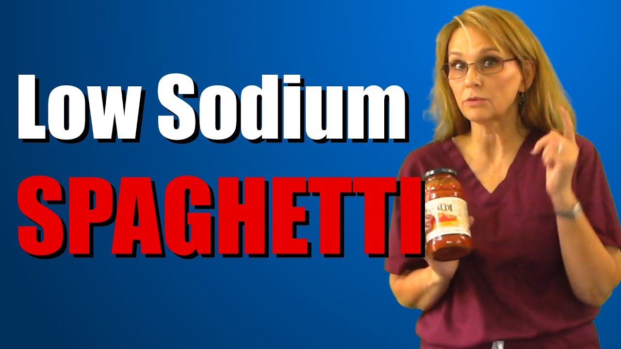Low Sodium Spaghetti - Low Sodium Diet