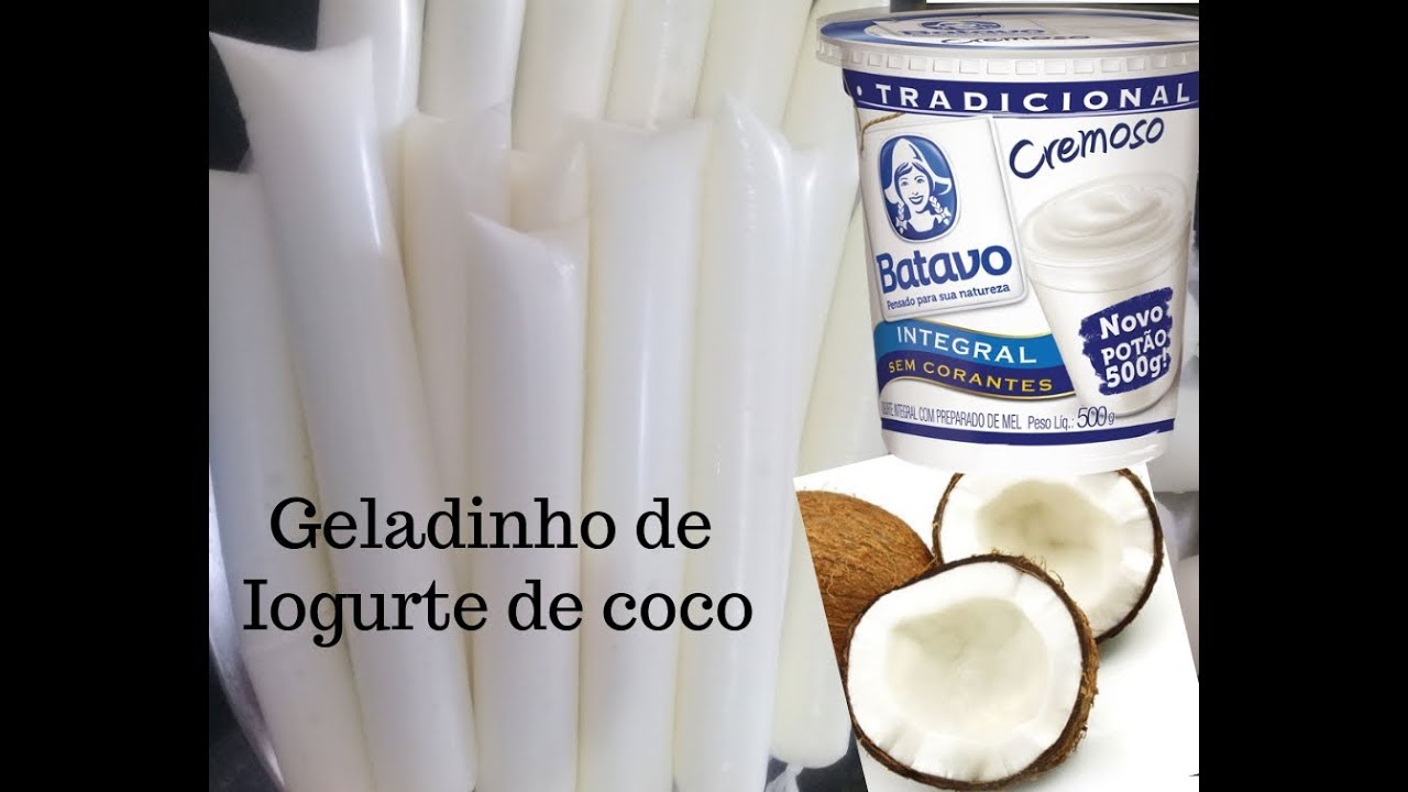 GELADINHO DE IOGURTE DE COCO - FAÇA E VENDA
