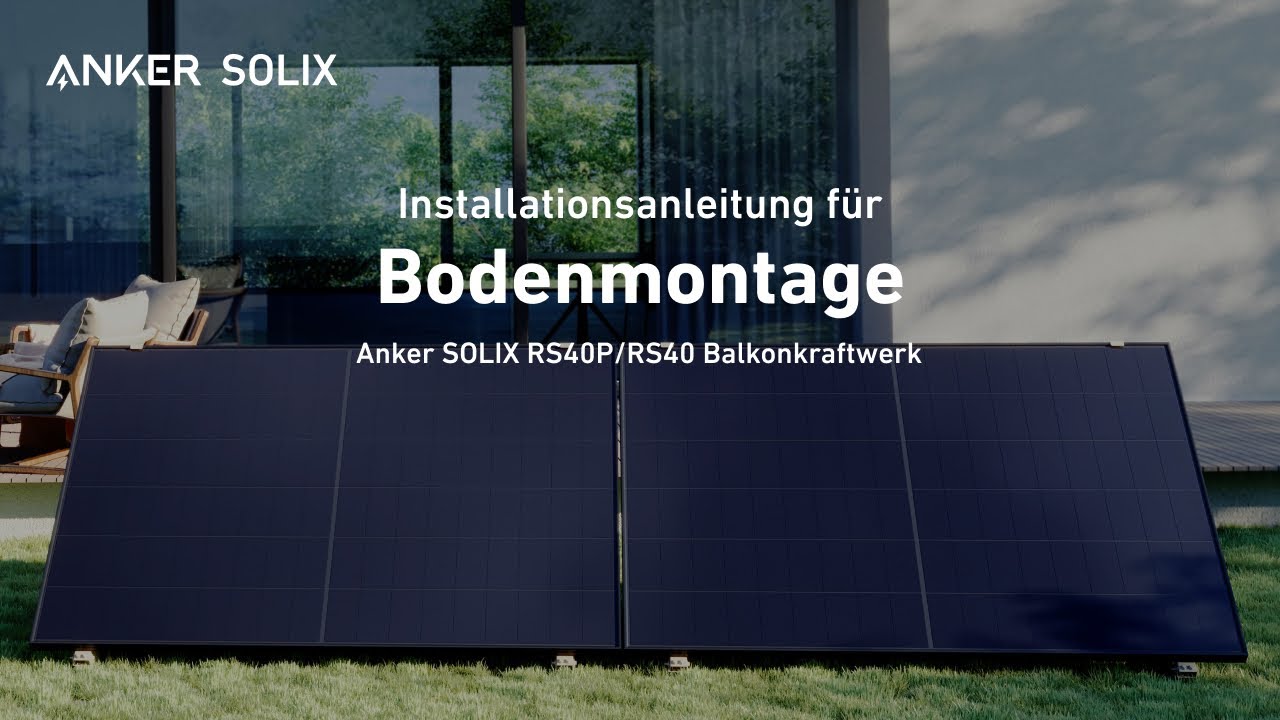 Anker SOLIX Balkonkraftwerk | Bodenmontage #Anker #AnkerSOLIX #balkonkraftwerk #solarenergie