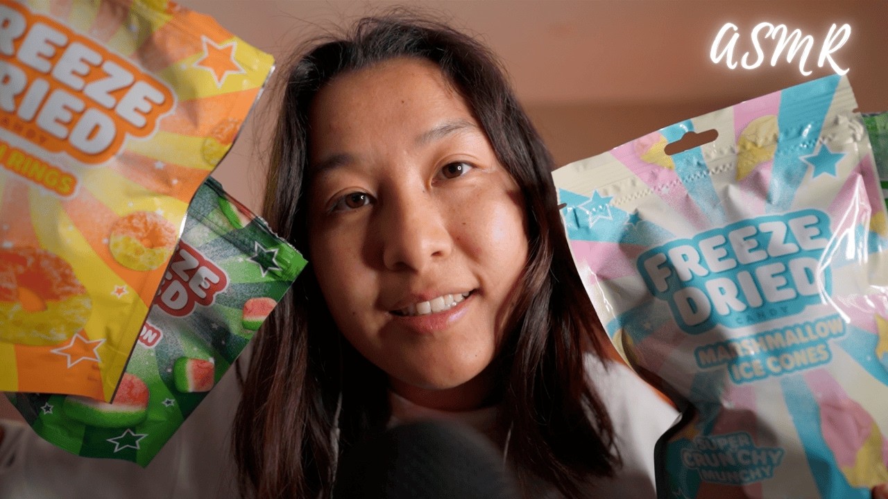 ASMR Eating Freeze Dried Candy 🍭🍬