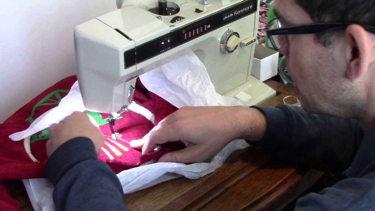 Free Motion Embroidery using Kenmore 158.1914