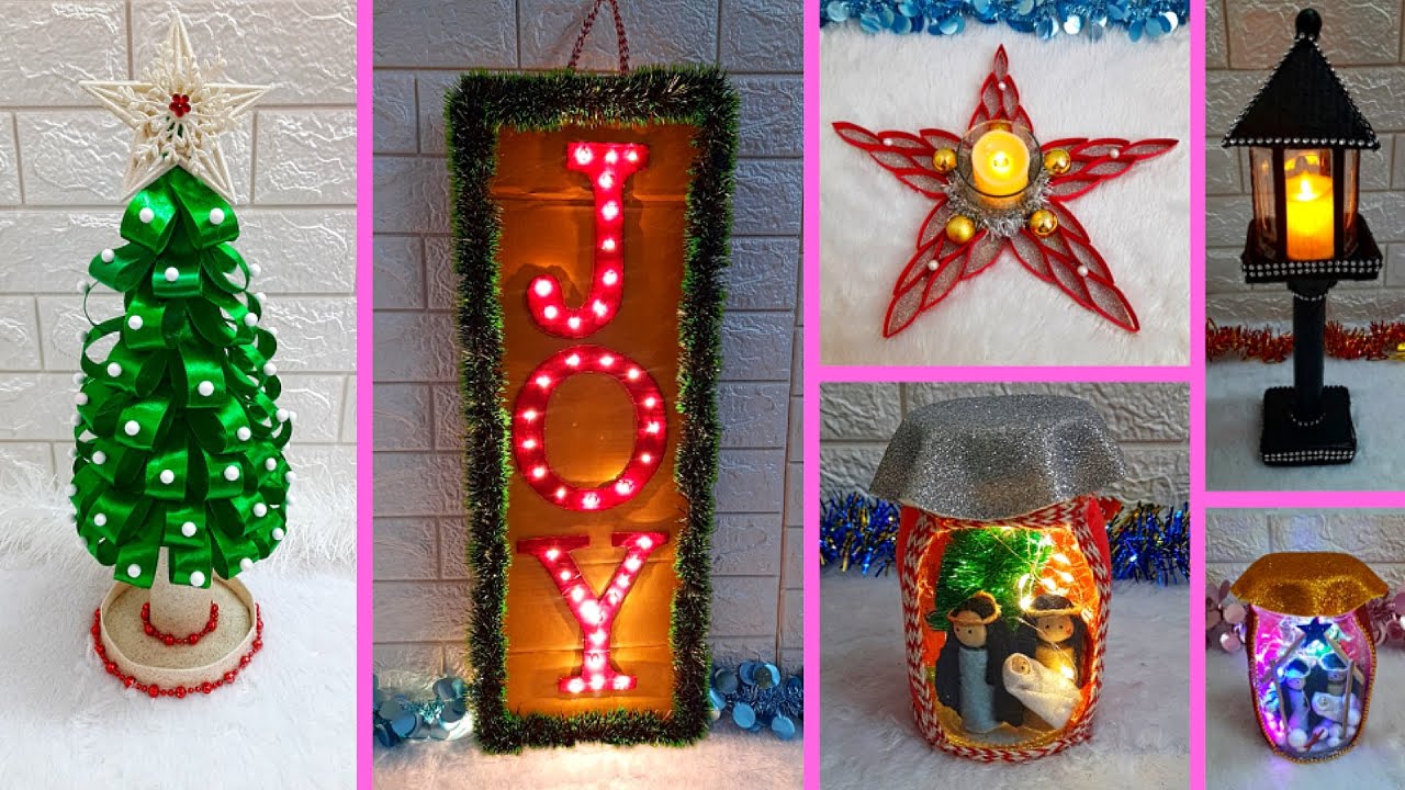 DIY 5 Christmas Craft idea with affordable materials | Best out of waste Christmas craft ideas🎄65