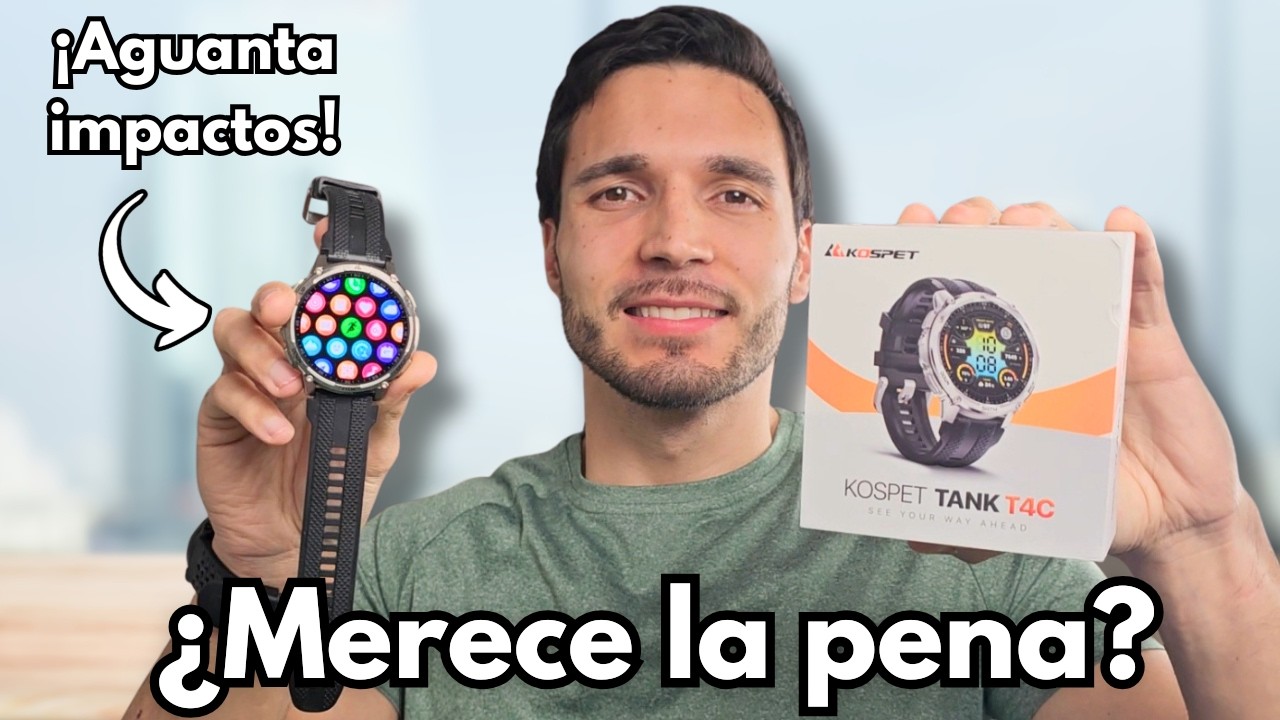 Kospet Tank T4C 💥 ¿Un smartwatch GPS RESISTENTE de verdad?