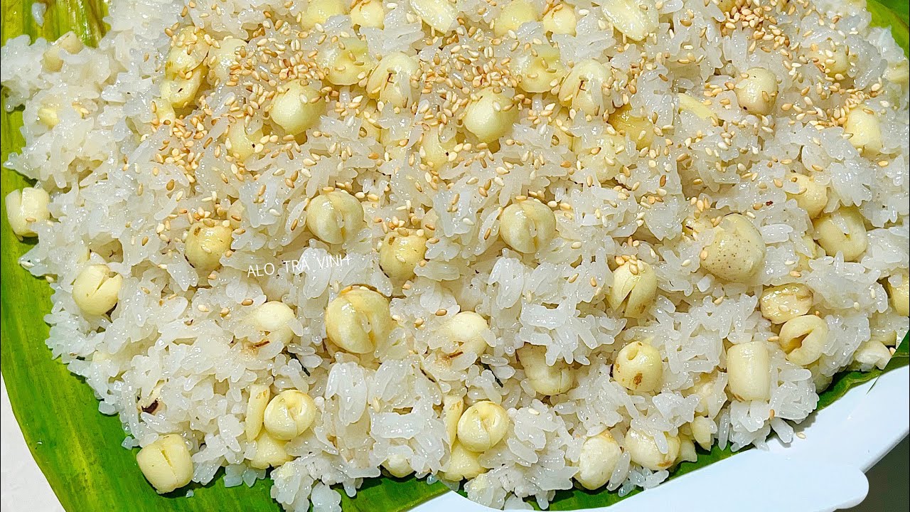Chỉ Cần Tốn 20 Phút, Dù Để 2 Ngày Hạt Xôi Vẫn Dẻo Ngon- Lotus seed sticky rice