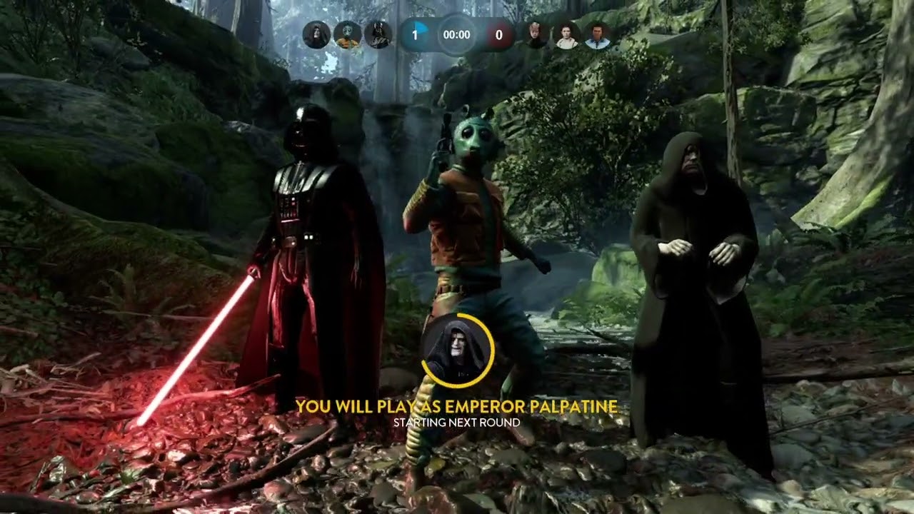 Star Wars Battlefront 2015 Emperor Palpatine Gameplay on Endor 
