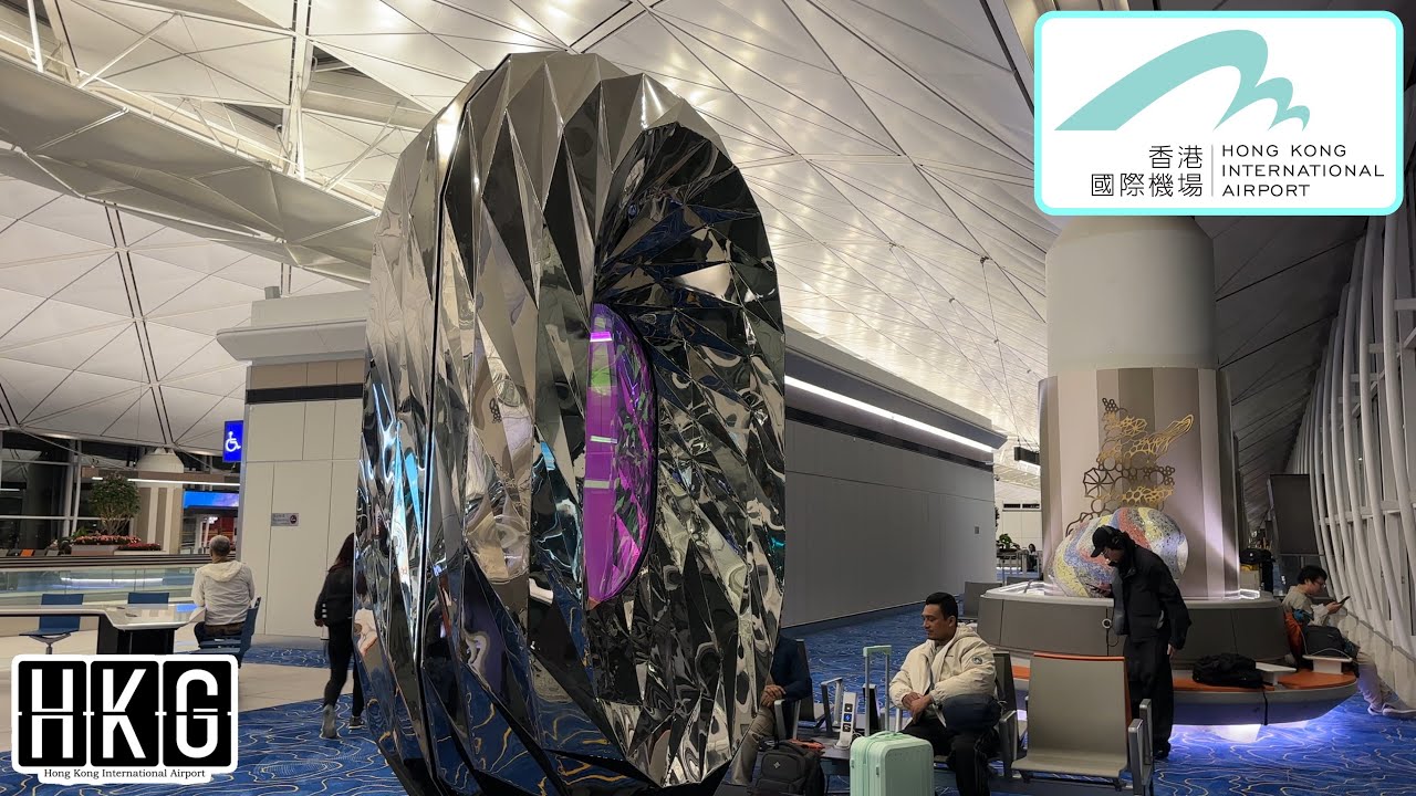 Inside Hong Kong International Airport Gates | Major Sculptures & Designer Art Exhibition Tour