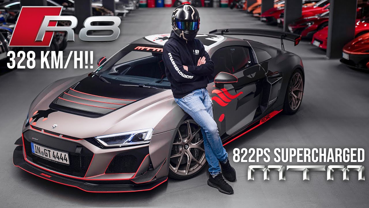 Ich fahre den 822PS MTM AUDI R8 V10 SUPERCHARGED GT STREET | 330KM/H AUTOBAHN POV | GERCollector