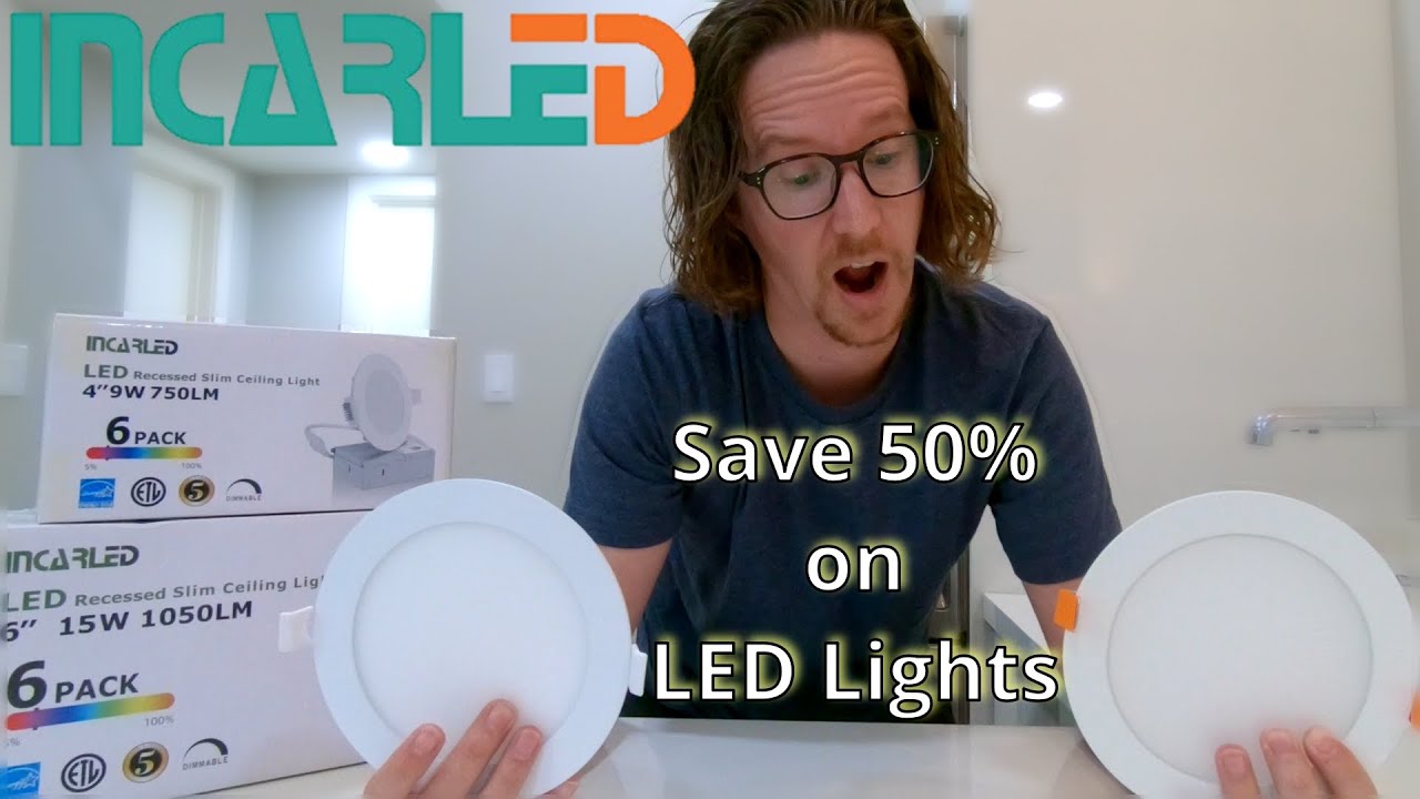 INCARLED Slim LED Lights - 50% less than Big box store lights