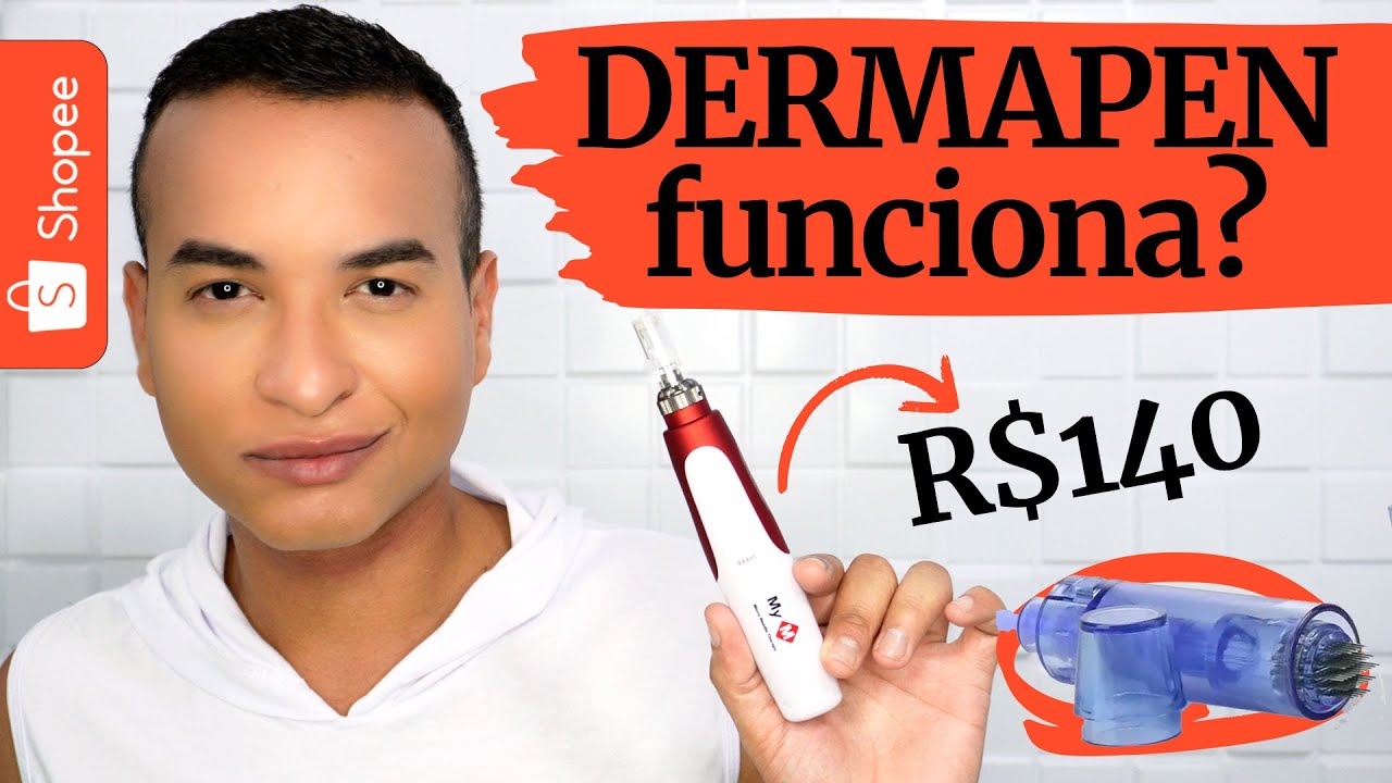 DERMAPEN mais vendida do SHOPEE funciona? (Caneta de MICROAGULHAMENTO)