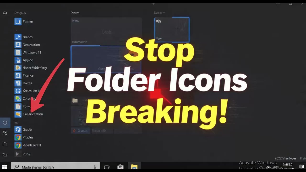 How to keep custom folder icons from breaking when moving folders on Windows 11