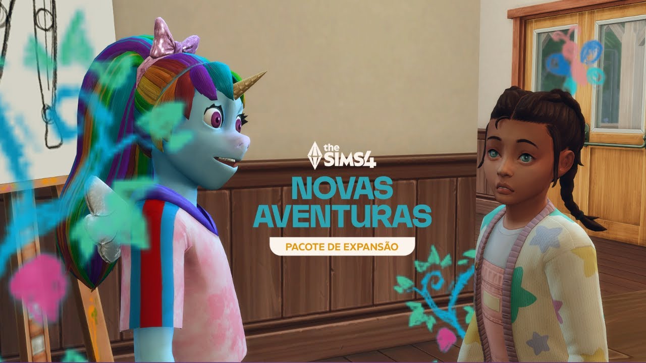 NOVAS AVENTURAS | Conhecendo o amigo imaginário, novas interações infantis fofas |Thesims 4