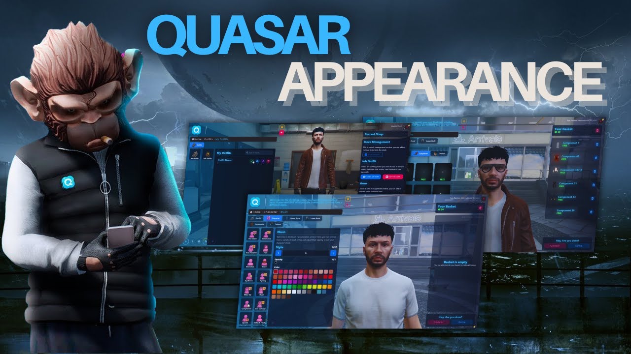 [QB/QBOX] | FiveM | Quasar Appearance System Installation & Setup Guide 🧥 #fivemscript #gta #quasar