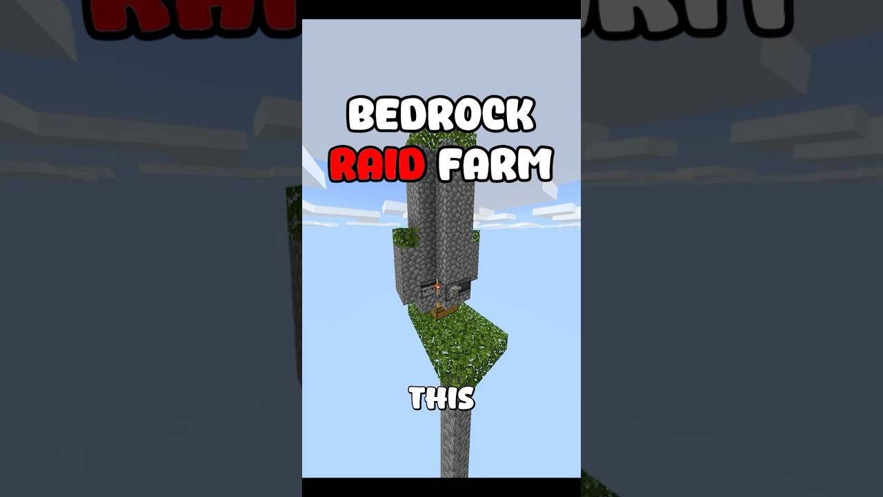 Best Bedrock Raid Farm (Subscribe for Ominous Bottle Farm)