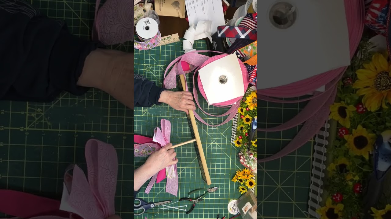 How to Make Beautiful Wreath Bows | Easy Pink Bow Tutorial