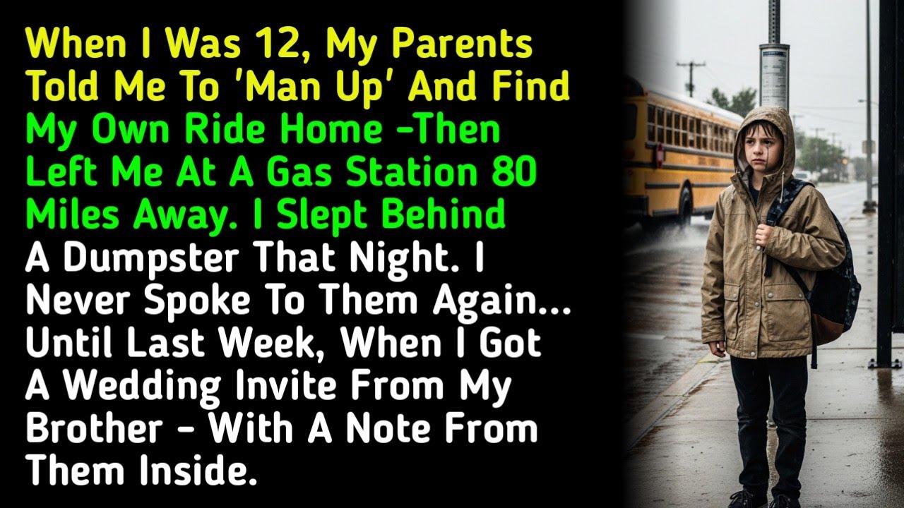 When I Was 12, My Parents Told Me To 'Man Up' And Find My Own Ride Home -Then Left Me At A Gas... 