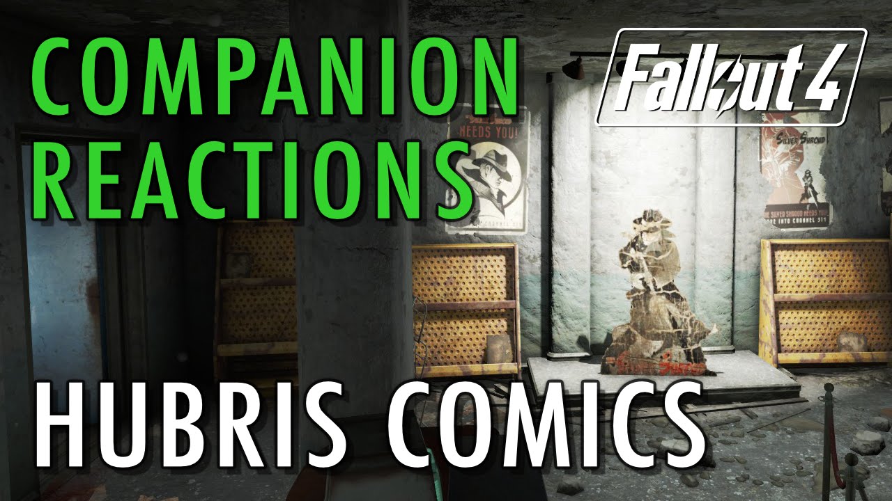 Реакции спутников, комиксы Hubris - Fallout 4