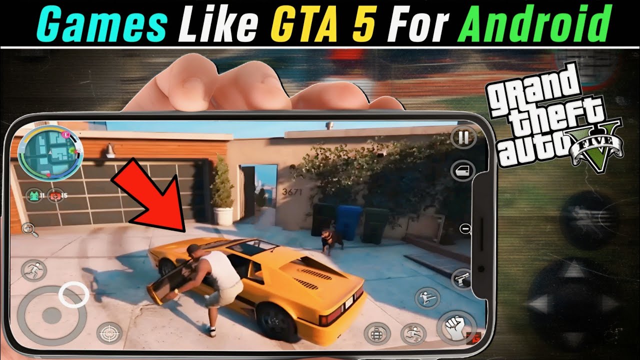 Top 5  games like gta 5 for Android 🤯 gta 5  on mobile| gta 5 like games | gta 5 mobile