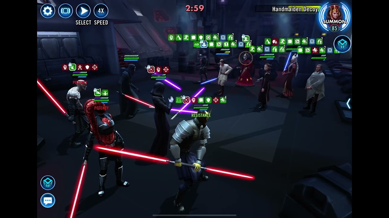 Grand Arena 5v5 - Darth Traya vs Queen Amidala
