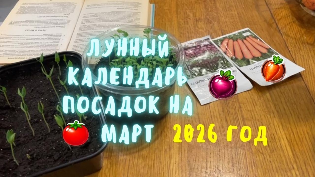 Лунный Календарь Посадок На Март 2026. Когда Сеять Семена в Марте