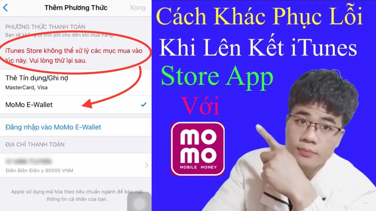 C&aacute;ch Khắc Phục Lỗi Khi L&ecirc;n Kết T&agrave;i Khoản iPhone App ITunes Store Với V&iacute; MoMo