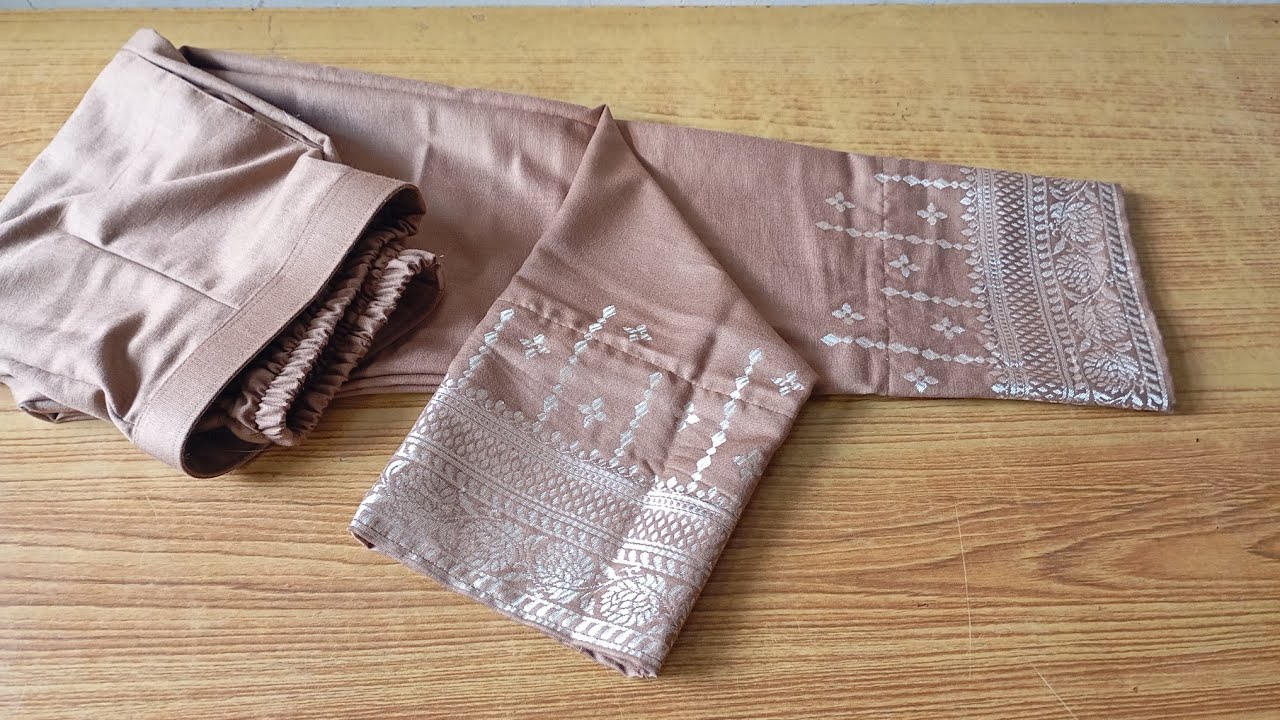 Pashmina suit me woman pant ki cutting