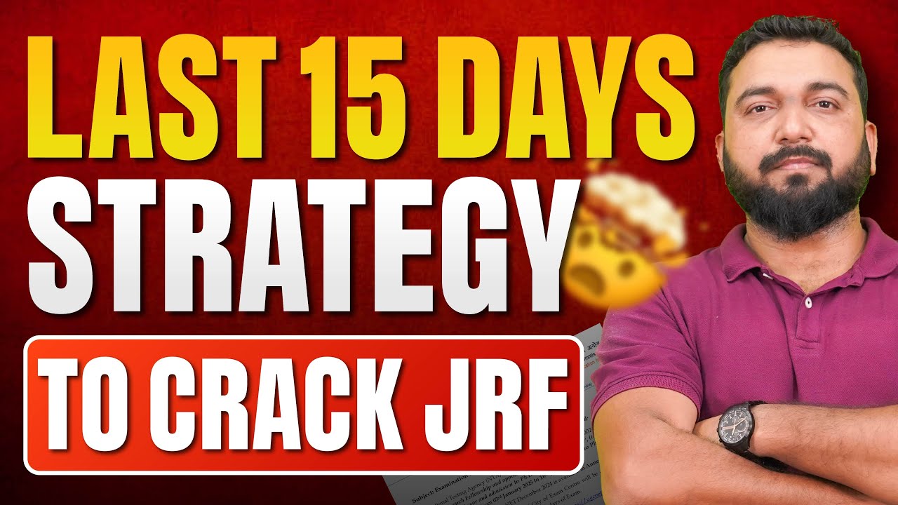 Crack UGC NET/JRF in 15 Days📚💡 | Proven Strategy for Guaranteed Success 🚀