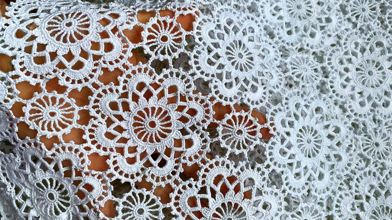 Very Easy Tutorial CROCHET MOTIF 🧶 New Crochet 2024, How To Crochet Lace Pattern