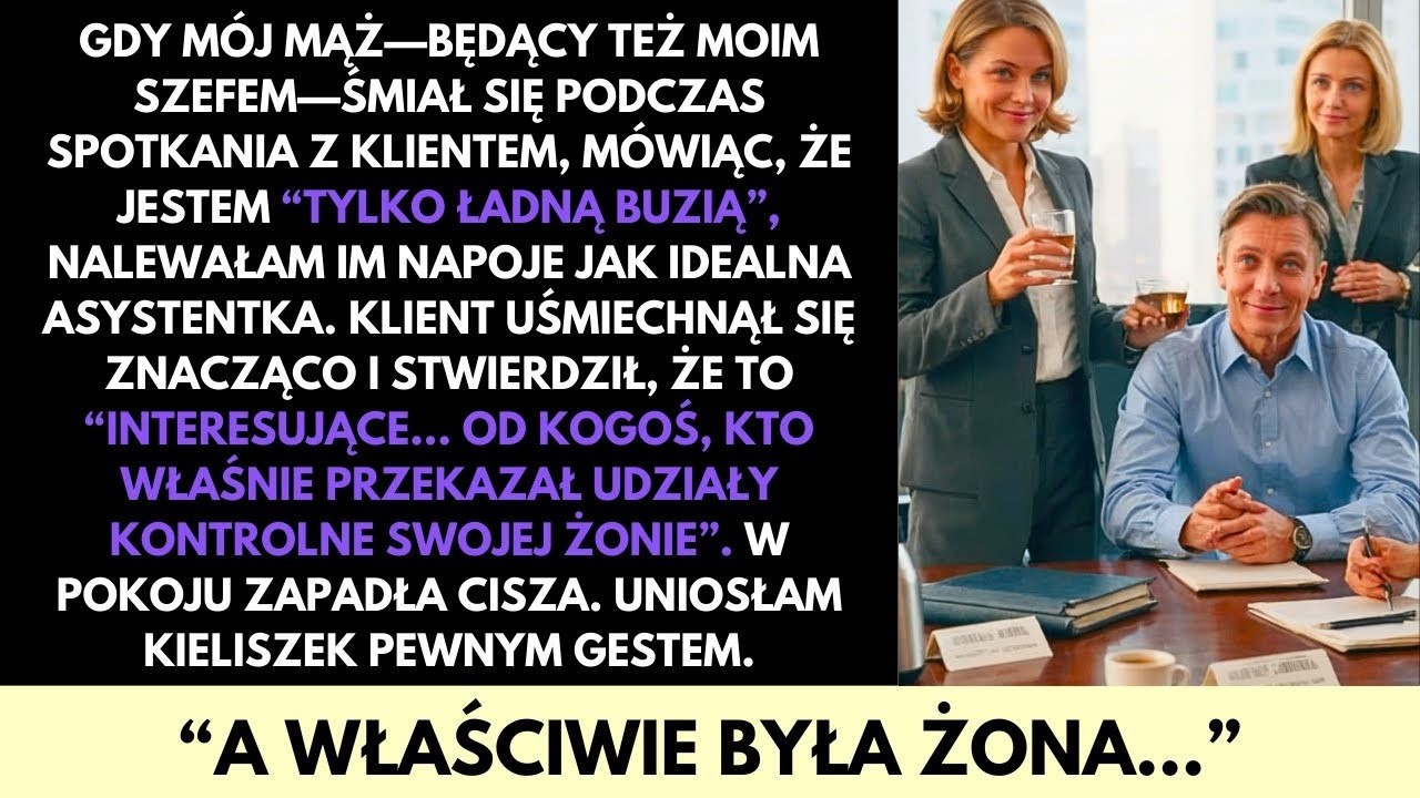 Mąż Nazwał Mnie „Ładną Buźką” w Pracy—Nie Wiedząc, Że To Ja Byłam Właścicielką Firmy
